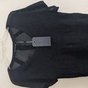 rag & bone Black Mesh Top